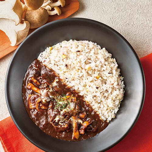 ３種きのこのハッシュドビーフ