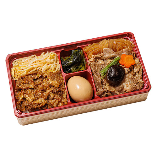 牛すきと牛焼肉弁当
